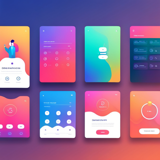 futuristic technology, sleek interface design, smooth animations, playful icons, efficient user flow, bold typography, clean lines, organized grid layout, vibrant colors, gradient backgrounds, negative space, monochrome, sans-serif fonts