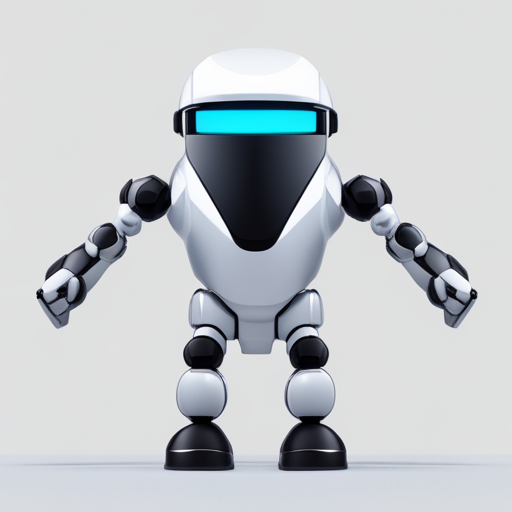 tiny, cute, robot, front-facing, view, low-poly, rubber, white background