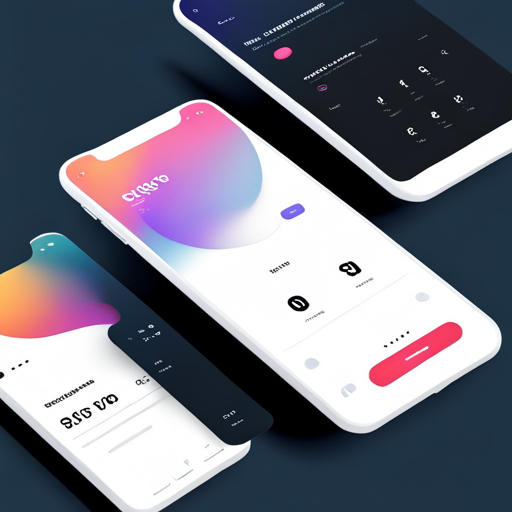 futuristic design, smooth animations, bold typography, minimalism, color blocking, geometric shapes, negative space, monochrome, interface design, user experience, mobile app, graphic design, clean lines, sans-serif fonts, efficient user flow, Dribbble style
